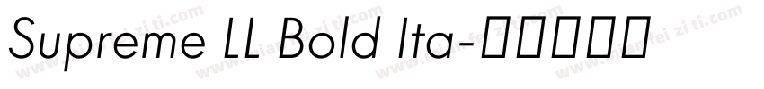 Supreme LL Bold Ita字体转换